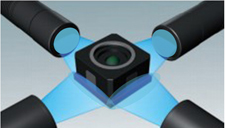 UVLED點(diǎn)光源攝像頭四邊點(diǎn)膠固化 UVLED點(diǎn)光源攝像頭四邊點(diǎn)膠固化